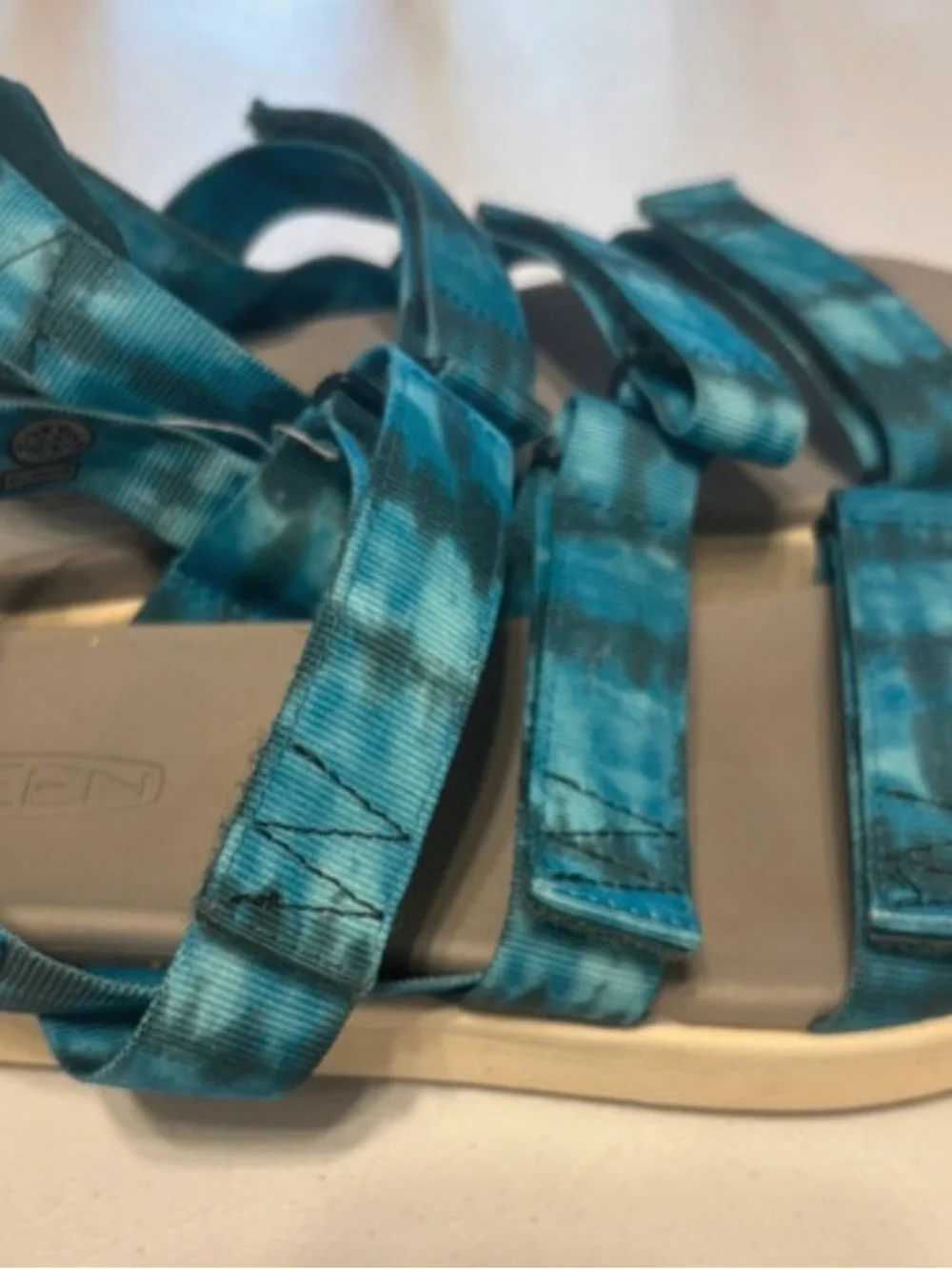 Keen Teal Tie-Dye Strap Sandals
